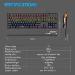 BAJEAL K600 Mechanical Keyboard Black 9.webp