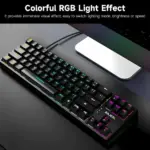 BAJEAL K71 Mechanical Keyboard Blue Pink 4.webp