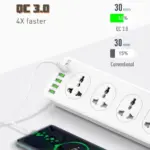LDNIO SC10610 30W 6 Port USB Charger Power Strip 1.webp