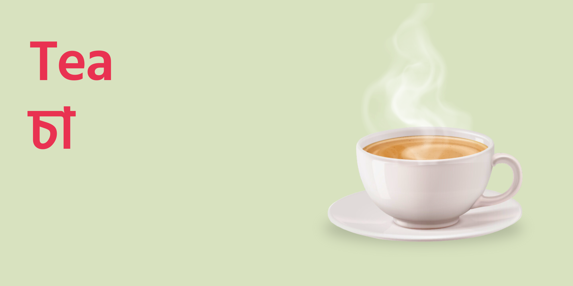 App banner tea cat yummy